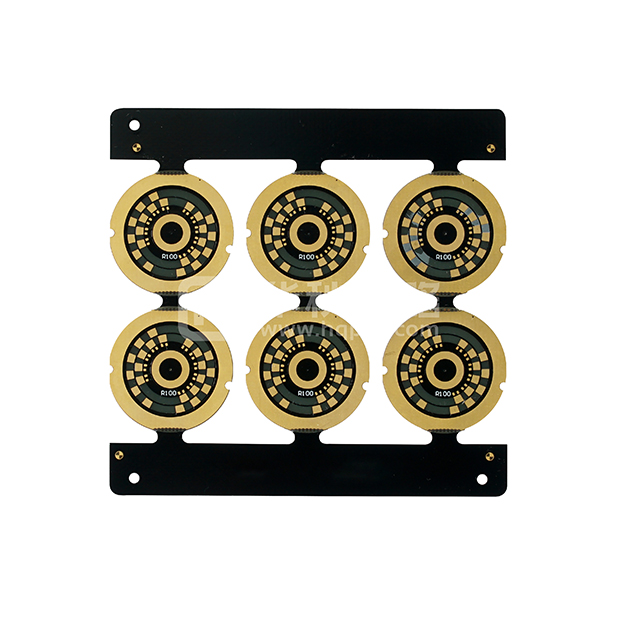 30u Electrical thickness gold Black solder mask board